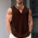 Regata Masculina Casual Premium Gola V - Modelo Dimitri - Dom Conrado