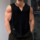 Regata Masculina Casual Premium Gola V - Modelo Dimitri - Dom Conrado