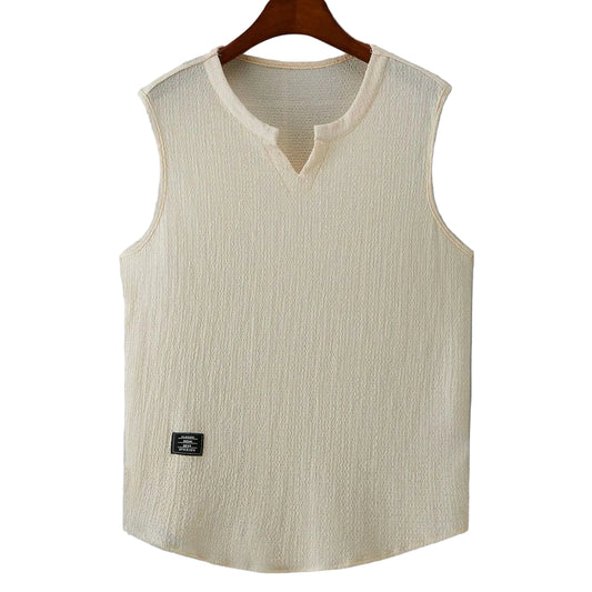 Regata Masculina Casual Premium Gola V - Modelo Dimitri - Dom Conrado