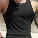 Regata Masculina estilo Americana em malha canelada - Dom Conrado