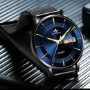 Relógio Masculino Luxo Pulseira de Malha com Calendário - ConradWatch | Dom Conrado