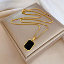 Colar Masculino com Pingente Ônix - Dom Conrado