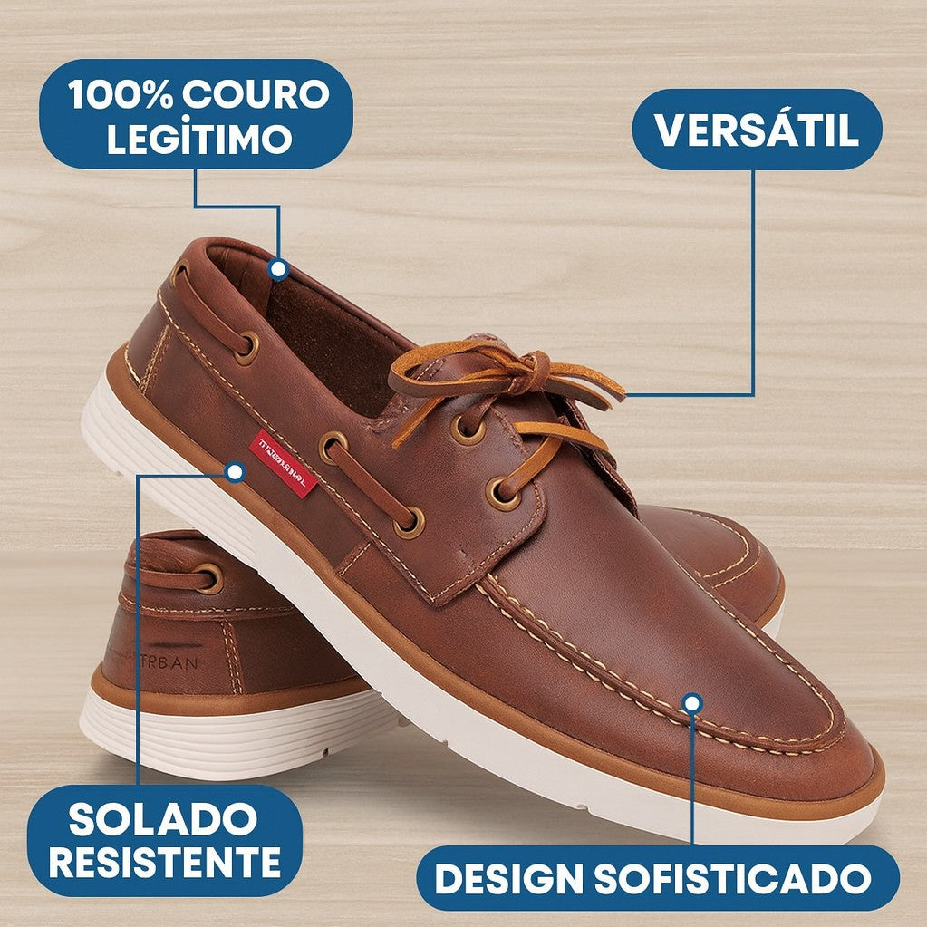 Sapato Masculino Mocassim em Couro Legítimo - Jones - Dom Conrado