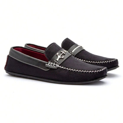 Sapato Mocassim Masculino de Camurça Sintética - Dwight - Dom Conrado