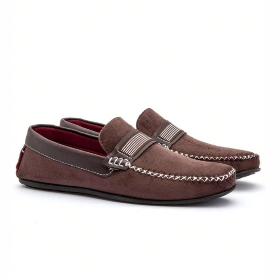 Sapato Mocassim Masculino de Camurça Sintética - Dwight - Dom Conrado