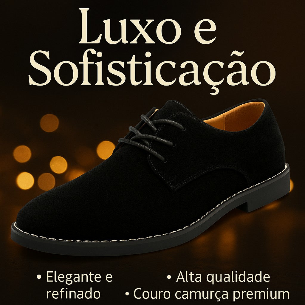 Sapato Casual em Couro Camurça Minks British Style