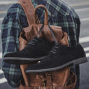 Sapato Casual em Couro Camurça - Minks British Style - Dom Conrado