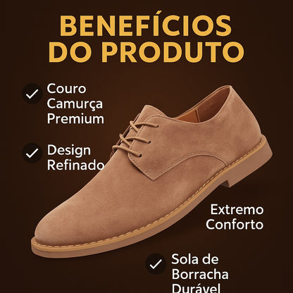 Sapato Casual em Couro Camurça Minks British Style