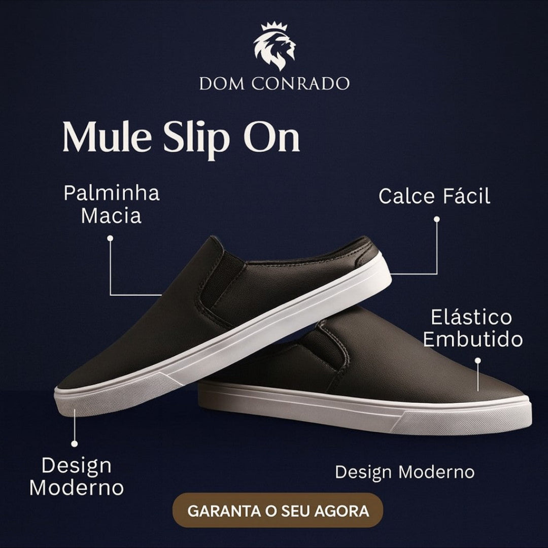 Sapato Mule Masculino Slip On - Anthony | Conforto, Estilo e Praticidade