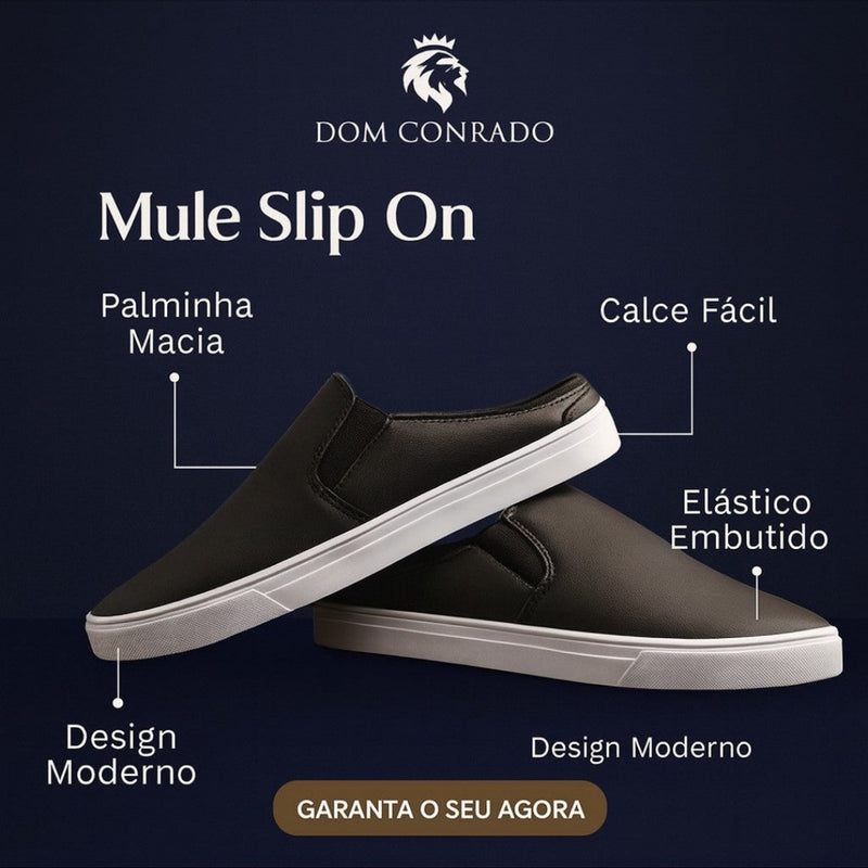 Sapato Mule Masculino Slip On - Anthony | Conforto, Estilo e Praticidade