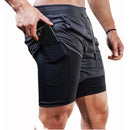 Shorts 2 em 1 Sport Fit Dry Fit com Elastano e Proteção UV - Dom Conrado