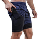 Shorts 2 em 1 Sport Fit Dry Fit com Elastano e Proteção UV - Dom Conrado