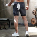 Shorts 2 em 1 Sport Fit Dry Fit com Elastano e Proteção UV - Dom Conrado