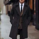 Sobretudo Masculino Kingdom – Estilo Europeu, Gola Blazer, Alta Qualidade | Dom Conrado