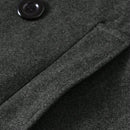 Sobretudo Masculino Kingdom – Estilo Europeu, Gola Blazer, Alta Qualidade | Dom Conrado