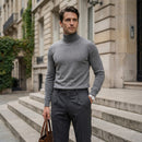 Suéter Masculino Gola Alta em Malha Fina Premium - Modelo Christian - Dom Conrado