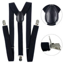 Suspensório Ajustável Masculino com Detalhe em Couro - Dom Conrado