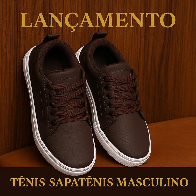 Tenis Sapatênis Masculino Social Couro - Usoppi | Dom Conrado