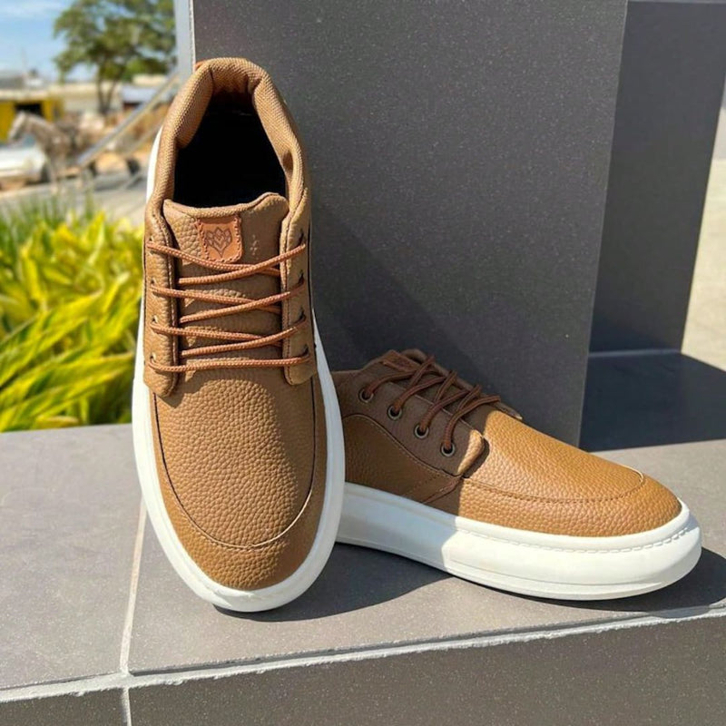 Tenis Sapatenis Masculino Casual em Couro - Gordon - Dom Conrado