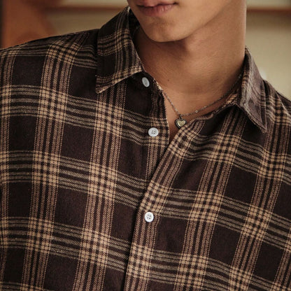 Camisa Xadrez Algodão Oversized - Oliver