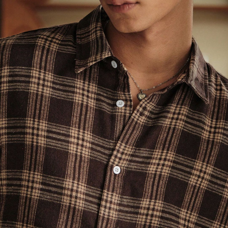 Camisa de Luxo Xadrez Algodão - Oliver | Dom Conrado