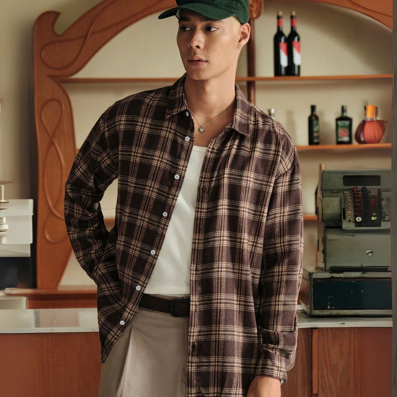 Camisa de Luxo Xadrez Algodão - Oliver | Dom Conrado