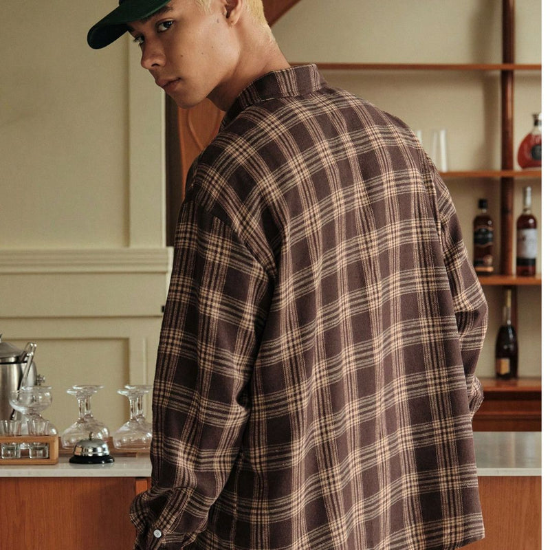 Camisa de Luxo Xadrez Algodão - Oliver | Dom Conrado