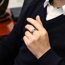 Anel Masculino Estiloso de Madeira e Tungstênio Flecha – Dom Conrado | Loja Oficial