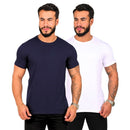Kit 2 Camisetas Masculinas Básicas Premium - Algodão Egipcio