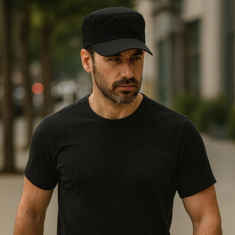 Boina Estilo Militar Cap Lisa em Algodão – Sam | Dom Conrado