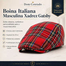 Boina Italiana Masculina Xadrez Gatsby – Dormamo