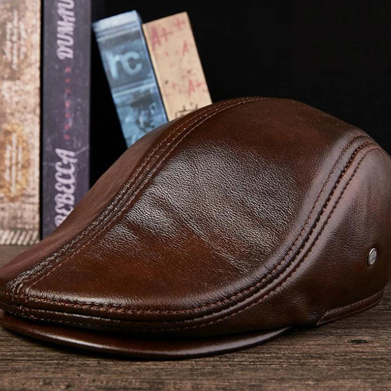 Boina Italiana Masculina de Couro Genuíno de Luxo - Prime | Dom Conrado
