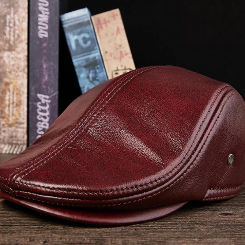 Boina Italiana Masculina de Couro Genuíno de Luxo - Prime | Dom Conrado