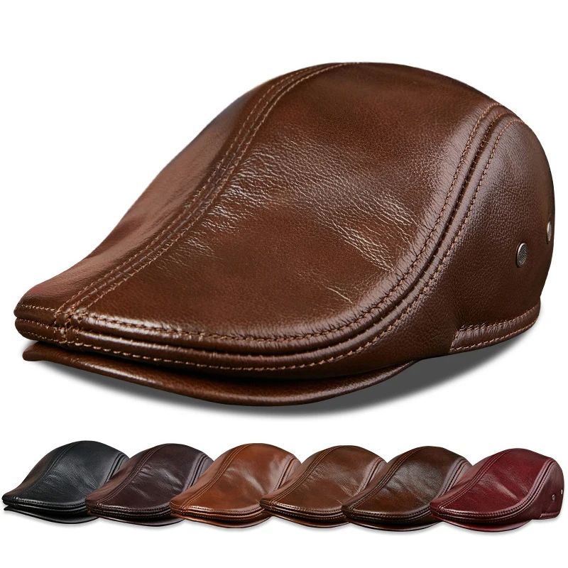 Boina Italiana Masculina de Couro Genuíno de Luxo - Prime | Dom Conrado