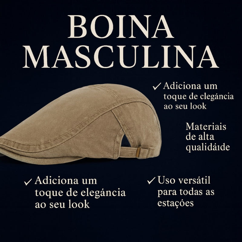 Boina Masculina Coloração Lavada - Hawley | Dom Conrado