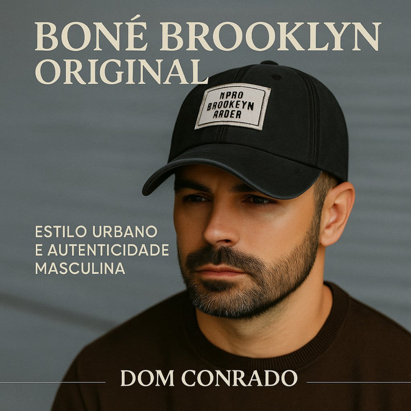 Boné Masculino Aba Curva Desbotado - Brooklyn | Dom Conrado