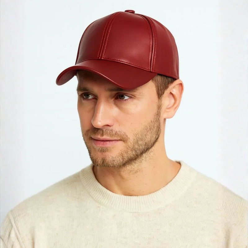 Boné Masculino de Couro Gardner – Estilo Sofisticado e Conforto Atemporal | Dom Conrado