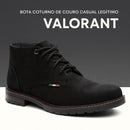 Bota Coturno De Couro Casual Legítimo - Valorant | Dom Conrado