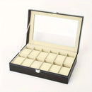 Caixa Porta Relógio Organizador de Luxo de Couro Ecológico - MrBox | Dom Conrado