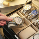 Caixa Porta Relógio Organizador de Luxo de Couro Ecológico - MrBox | Dom Conrado