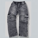 Calça Cargo Masculina Denim Jeans Cinza - FreeStyle | Dom Conrado