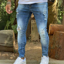 Calça Jeans Masculina Skinny Com Lycra Detalhe de Rasgo - Alluka | Dom Conrado