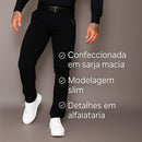 Calça de Alfaiataria Masculino Sarja Slim Esporte Fino com Bolsos – Eder | Dom Conrado