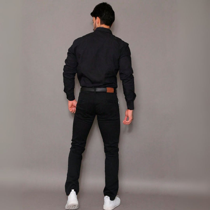 Calça de Alfaiataria Masculino Sarja Slim Esporte Fino com Bolsos – Eder | Dom Conrado