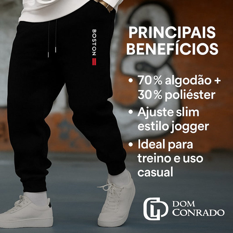Calça de Moletom Masculina - Boston | Dom Conrado