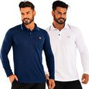 Camisa Comprida Polo Supremo - Minimalista & Sofisticada - Compre 1 Leve 2