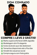 Camisa Comprida Polo Supremo - Minimalista & Sofisticada - Compre 1 Leve 2
