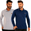 Camisa Comprida Polo Supremo - Minimalista & Sofisticada - Compre 1 Leve 2