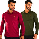 Camisa Comprida Polo Supremo - Minimalista & Sofisticada - Compre 1 Leve 2