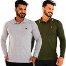 Camisa Comprida Polo Supremo - Minimalista & Sofisticada - Compre 1 Leve 2